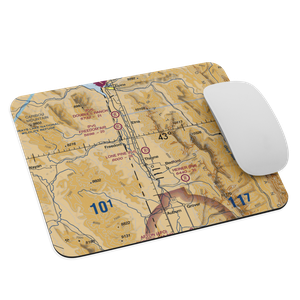 Lone Pine Flying Ranch Airport (WY64) VFR Sectional Mouse Pad