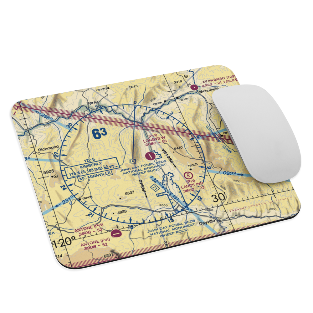 Longview Ranch Airport (OG39) VFR Sectional Mouse Pad 