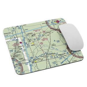 Longwood Mfg Corp Airport (1MO4) VFR Sectional Mouse Pad