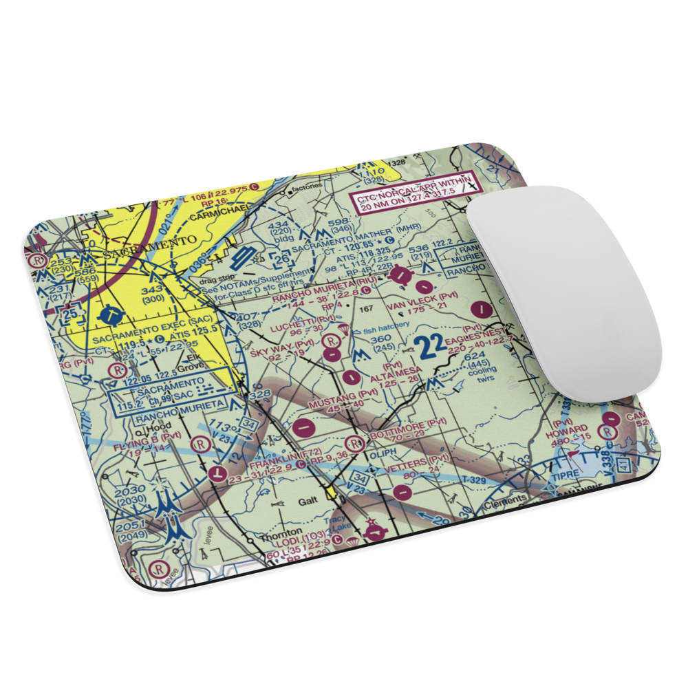 Lucchetti Ranch Airport (8CL2) VFR Sectional Mouse Pad 
