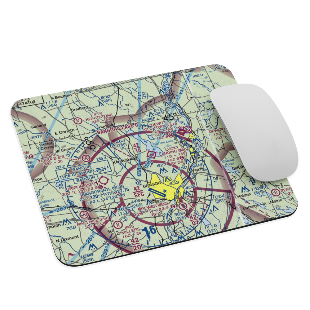 Lucky Landing Marina and Seaplane Base (06B) VFR Sectional Mouse Pad 