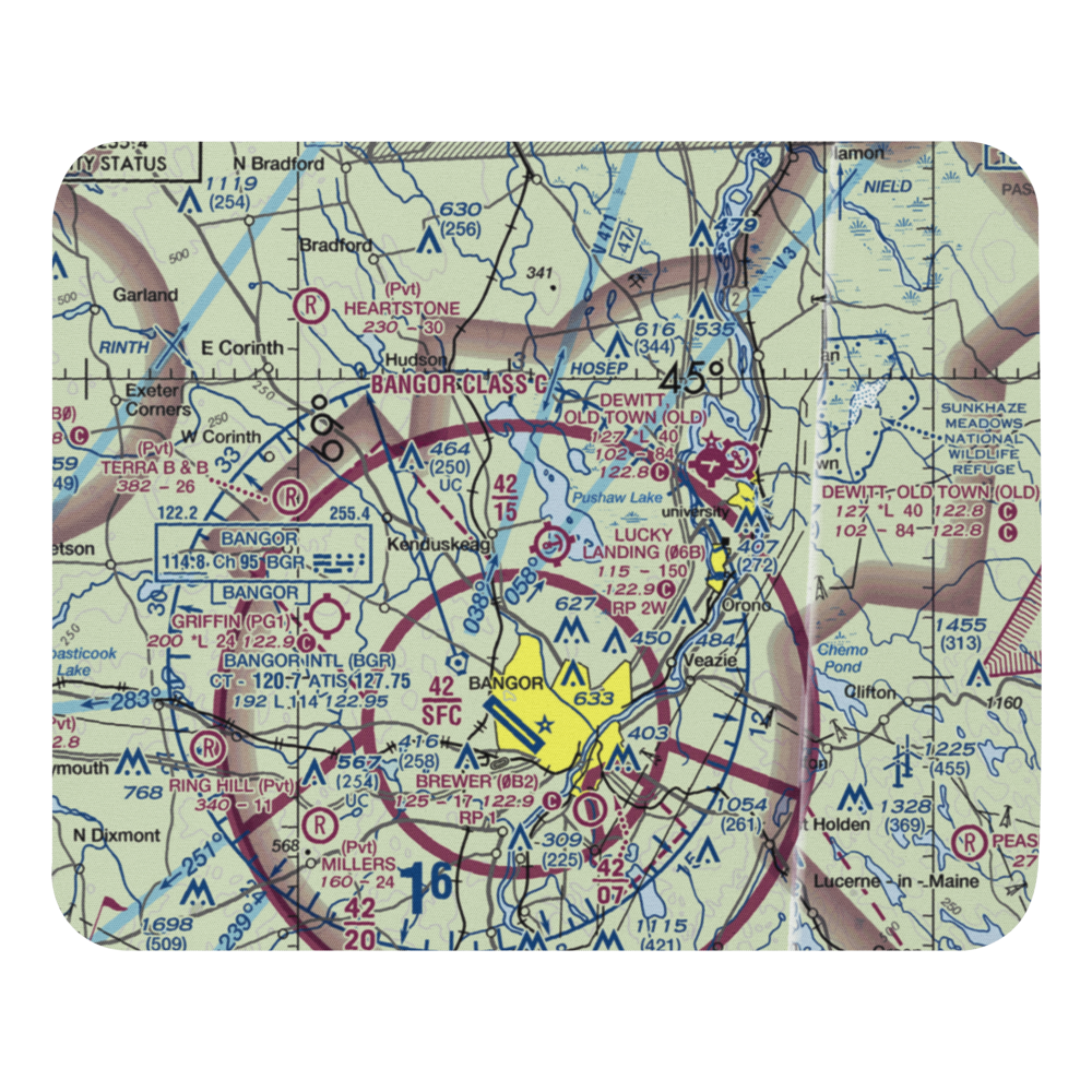 Lucky Landing Marina and Seaplane Base (06B) VFR Sectional Mouse Pad 