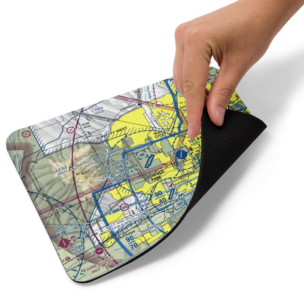 Luke Air Force Base (LUF) VFR Sectional Mouse Pad 