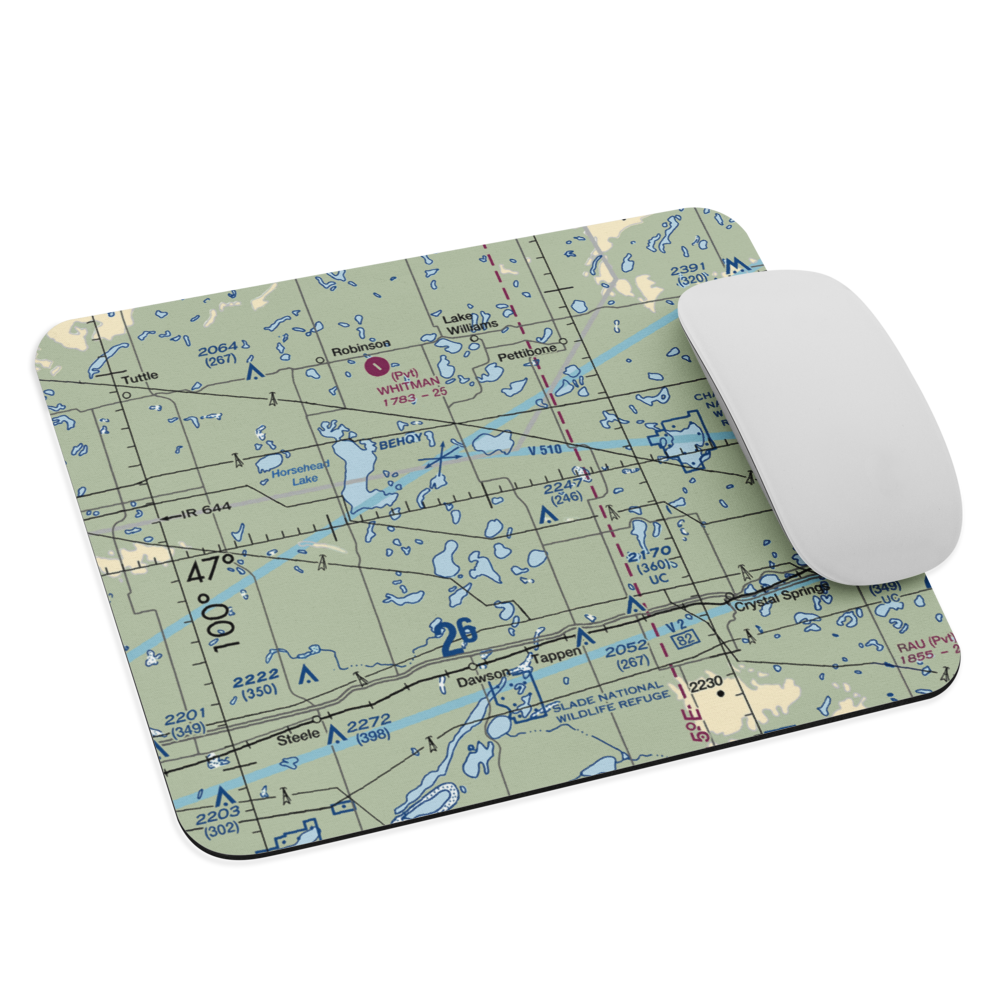 M. Bodvig Airstrip (NA71) VFR Sectional Mouse Pad 