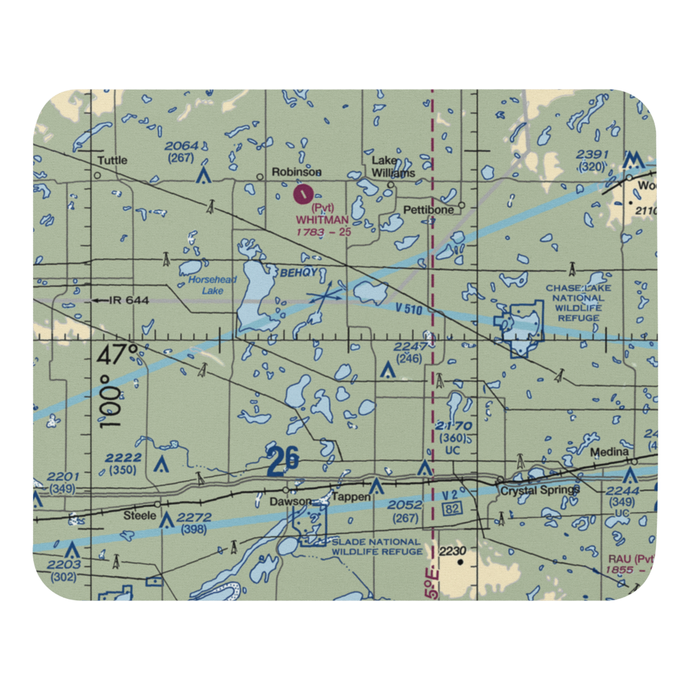 M. Bodvig Airstrip (NA71) VFR Sectional Mouse Pad 