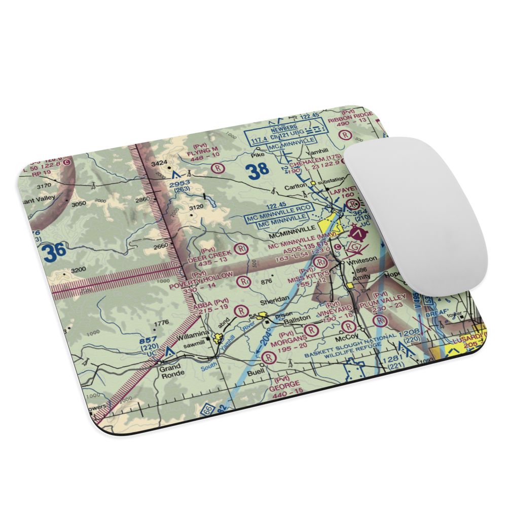 Mach-O Acres Airport (98OR) VFR Sectional Mouse Pad 