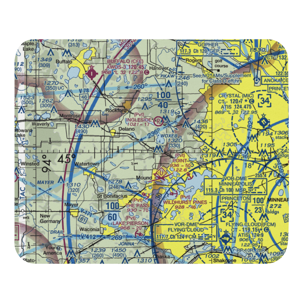 Maple Airport (MN69) VFR Sectional Mouse Pad 