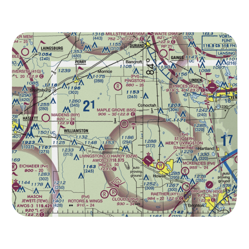 Maple Grove Heliport (E66) VFR Sectional Mouse Pad 