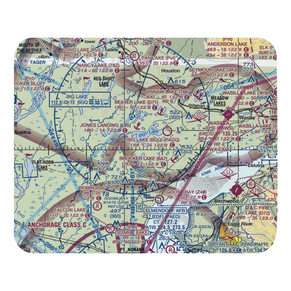 Marion Seaplane Base (85AK) VFR Sectional Mouse Pad 