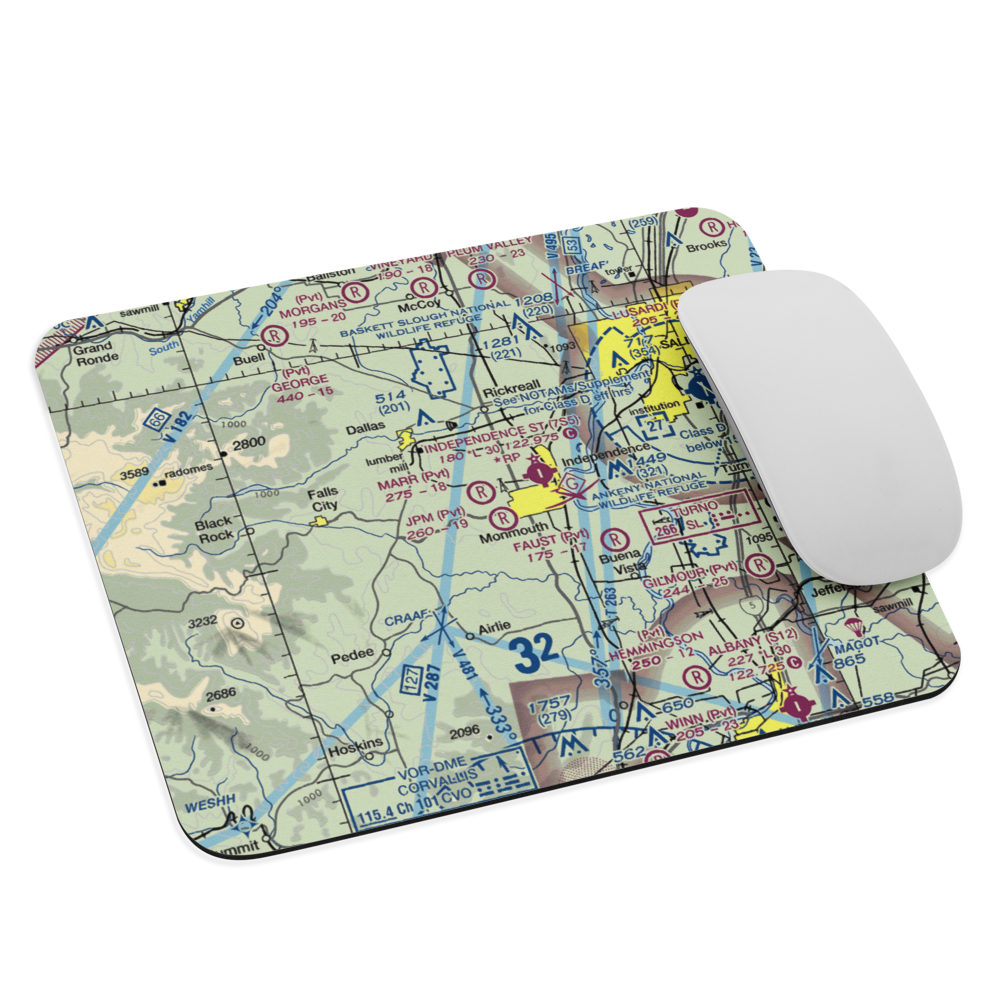 Marr Field (0OR7) VFR Sectional Mouse Pad 