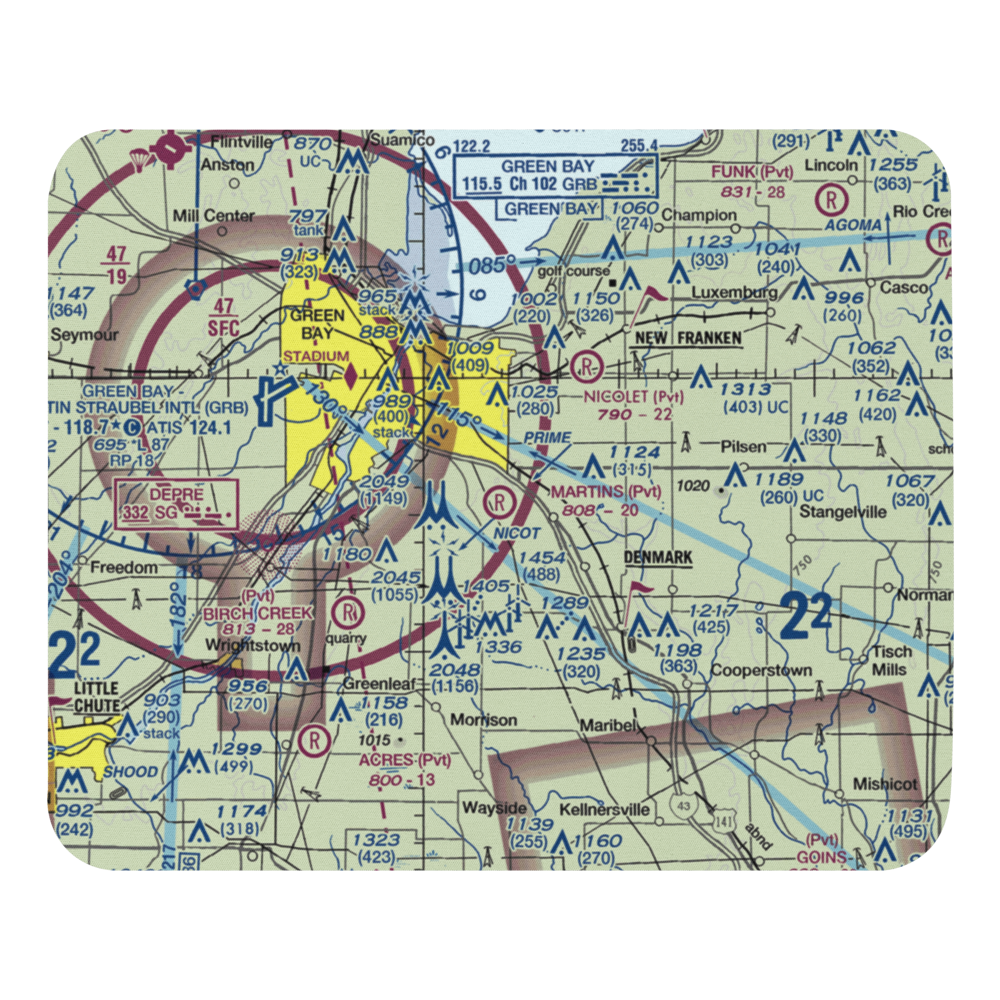 Martins Aerodrome (WI78) VFR Sectional Mouse Pad 