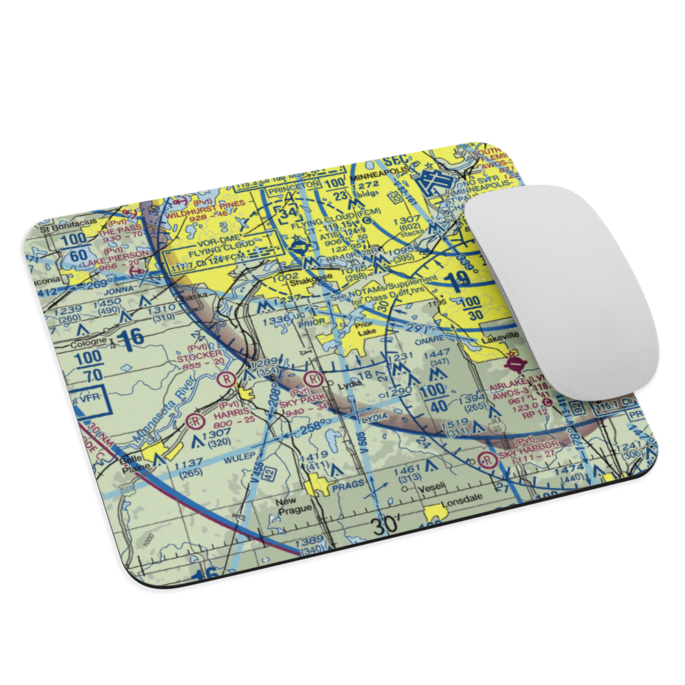 Marty's Tranquility Base (MN76) VFR Sectional Mouse Pad 