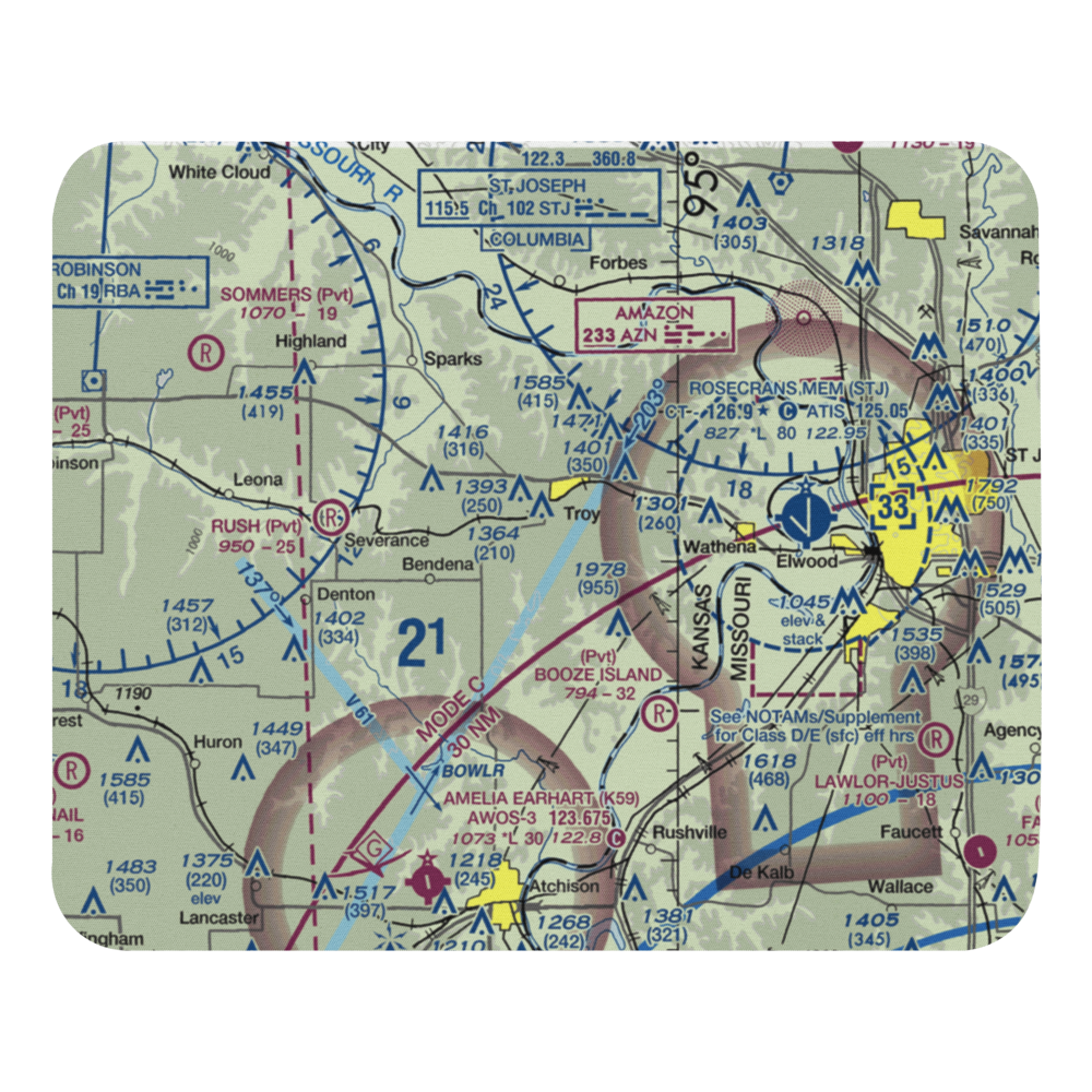 Masters Field (61KS) VFR Sectional Mouse Pad 