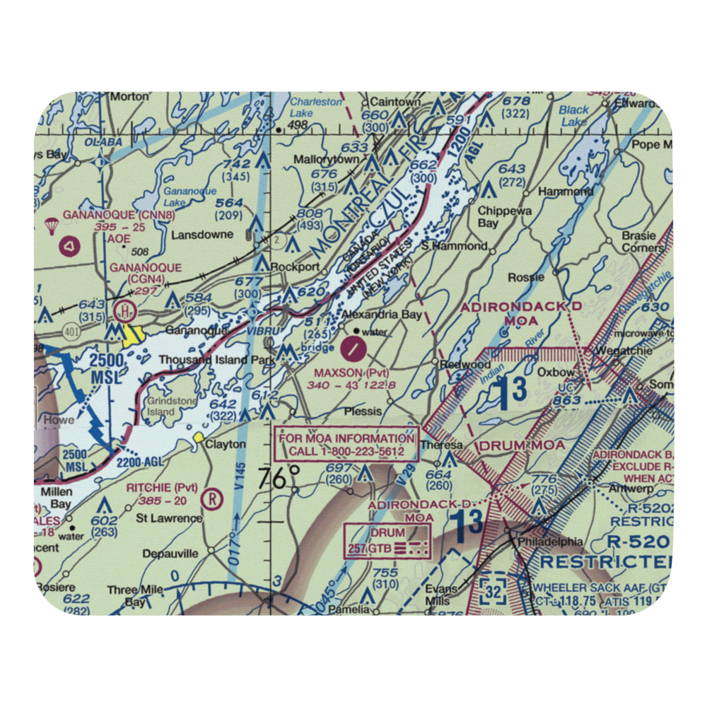 Maxson Airfield (AXB) VFR Sectional Mouse Pad 