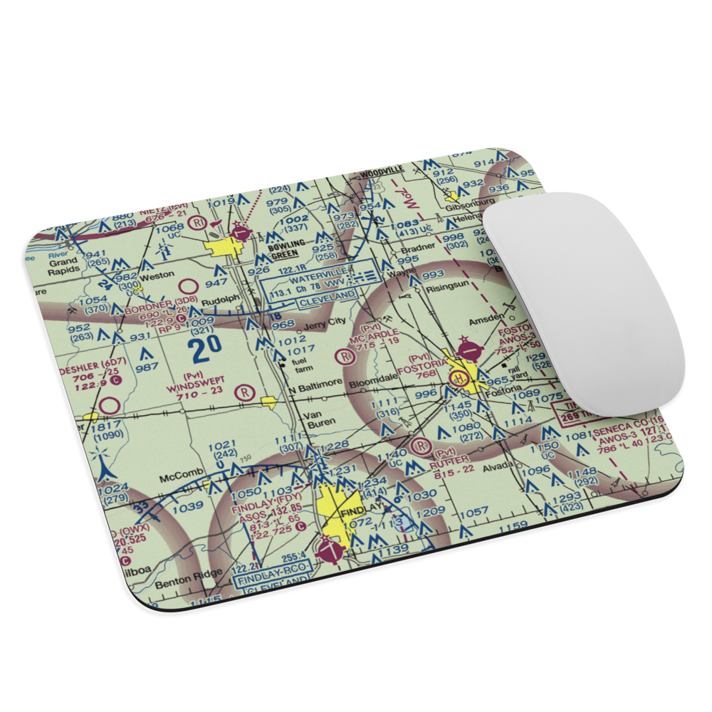 Mc Ardle Airport (OI77) VFR Sectional Mouse Pad 