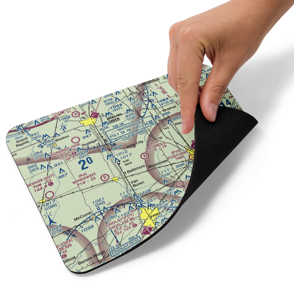 Mc Ardle Airport (OI77) VFR Sectional Mouse Pad 