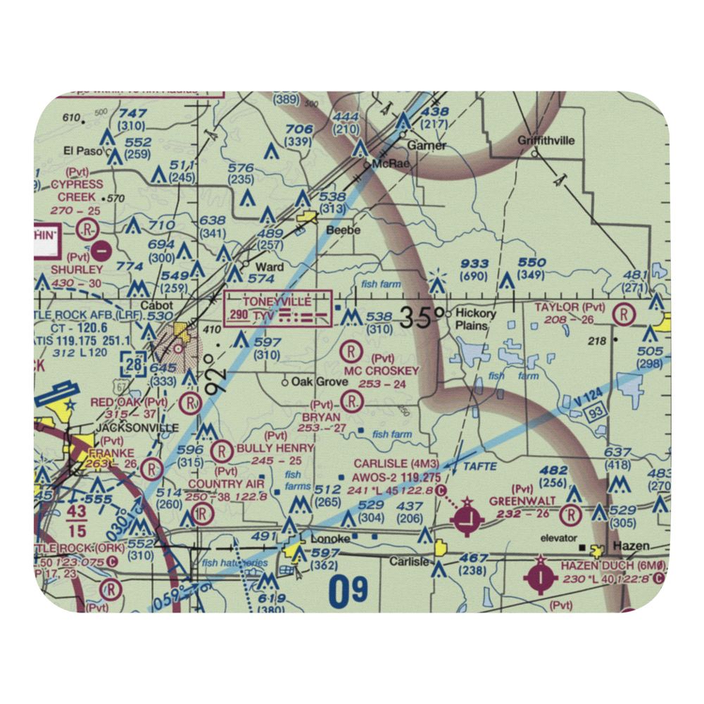 Mc Croskey Field (12XS) VFR Sectional Mouse Pad 