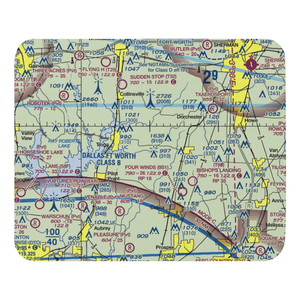 Mc Manus Field (8XS6) VFR Sectional Mouse Pad 