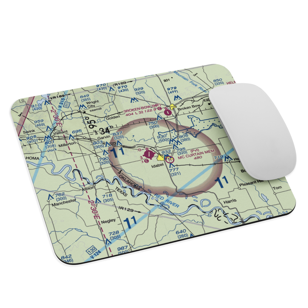 McCurtain County Regional Airport (4O4) VFR Sectional Mouse Pad 