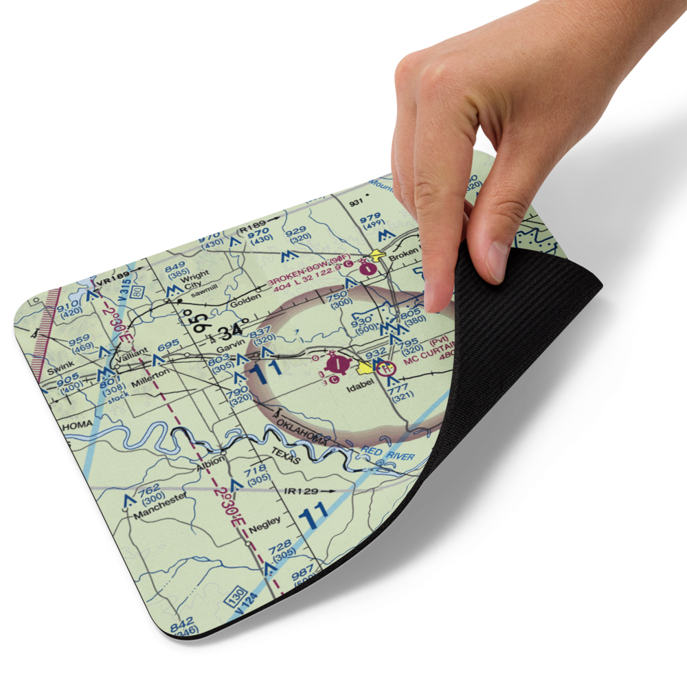 McCurtain County Regional Airport (4O4) VFR Sectional Mouse Pad 