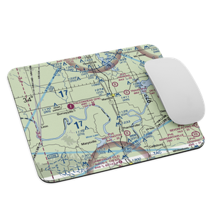 Mcgehee Catfish Restaurant Airport (T40) VFR Sectional Mouse Pad