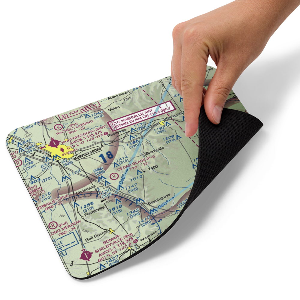 Meadow Lark Aerodrome Ultralight Flightpark (62TN) VFR Sectional Mouse Pad 