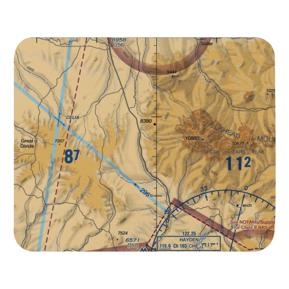 Mesa View Ranch Airport (5CO7) VFR Sectional Mouse Pad 