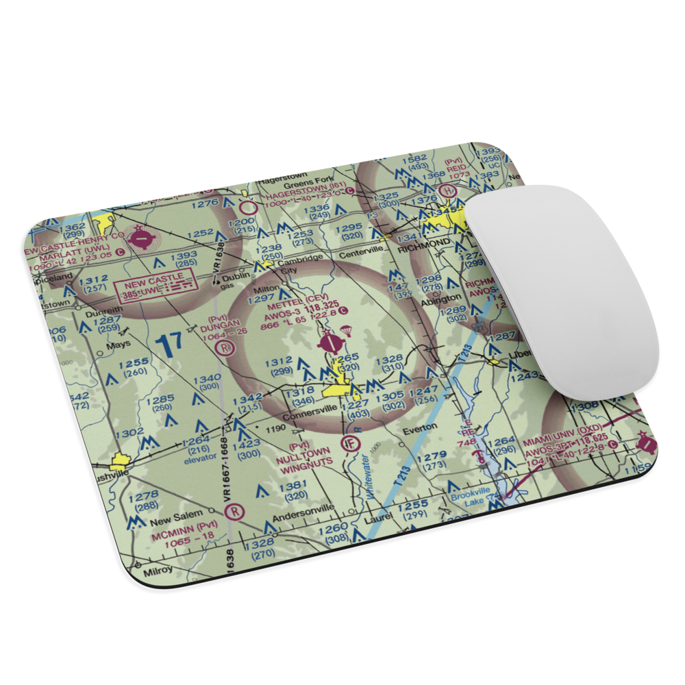 Mettel Field (CEV) VFR Sectional Mouse Pad 