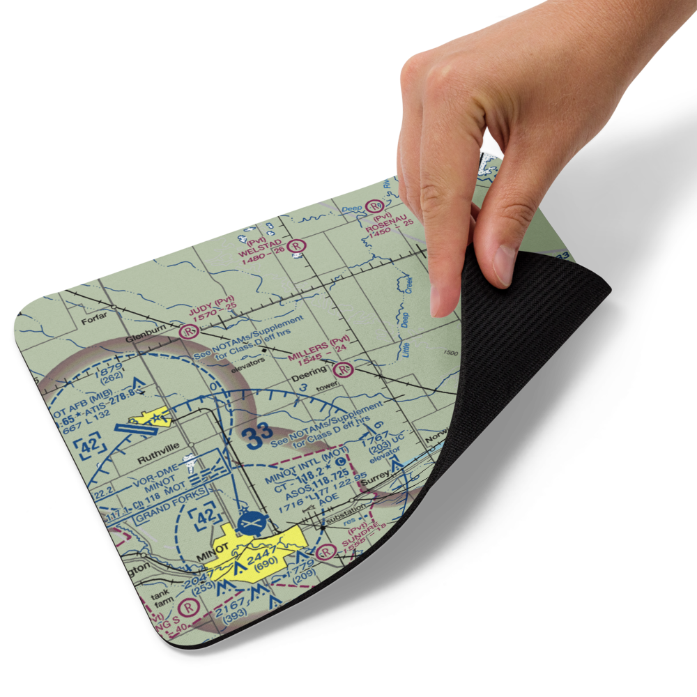 Millers Airstrip (81ND) VFR Sectional Mouse Pad 
