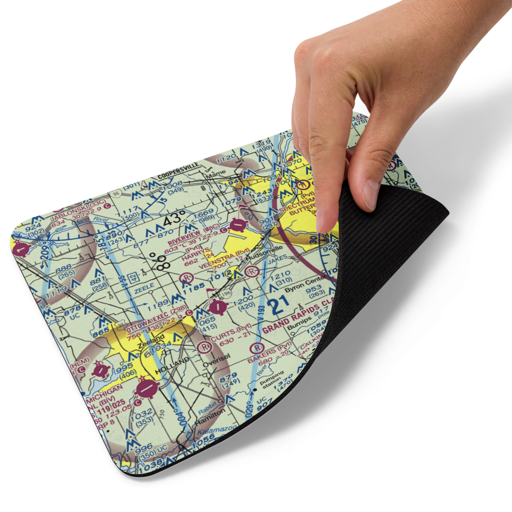 Mitch Veenstra Airport (MI39) VFR Sectional Mouse Pad 