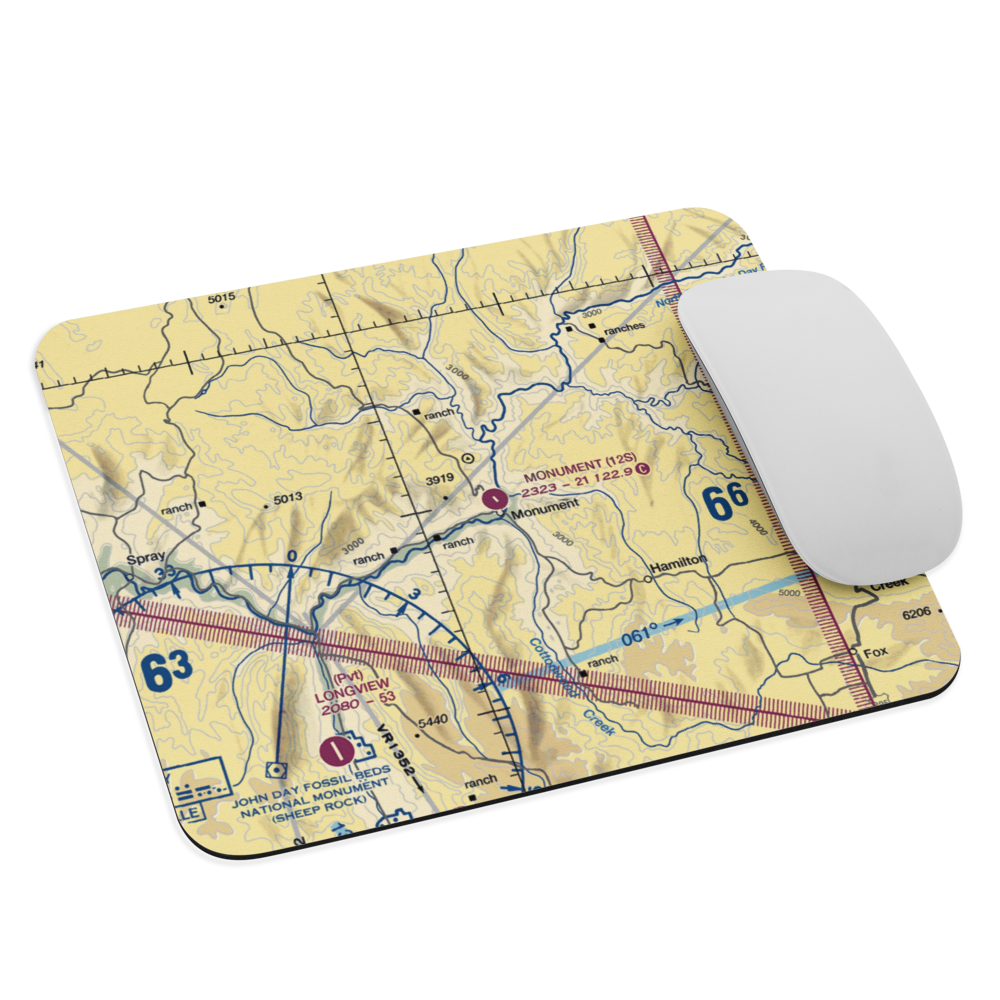 Monument Municipal Airport (12S) VFR Sectional Mouse Pad 