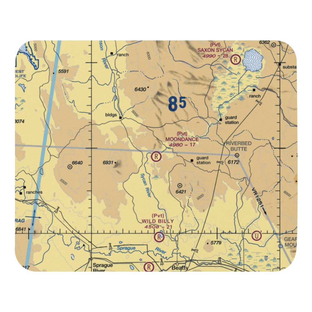 Moondance Ranch Airport (87OR) VFR Sectional Mouse Pad 