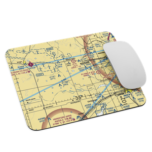 Moore Airport (1TE6) VFR Sectional Mouse Pad