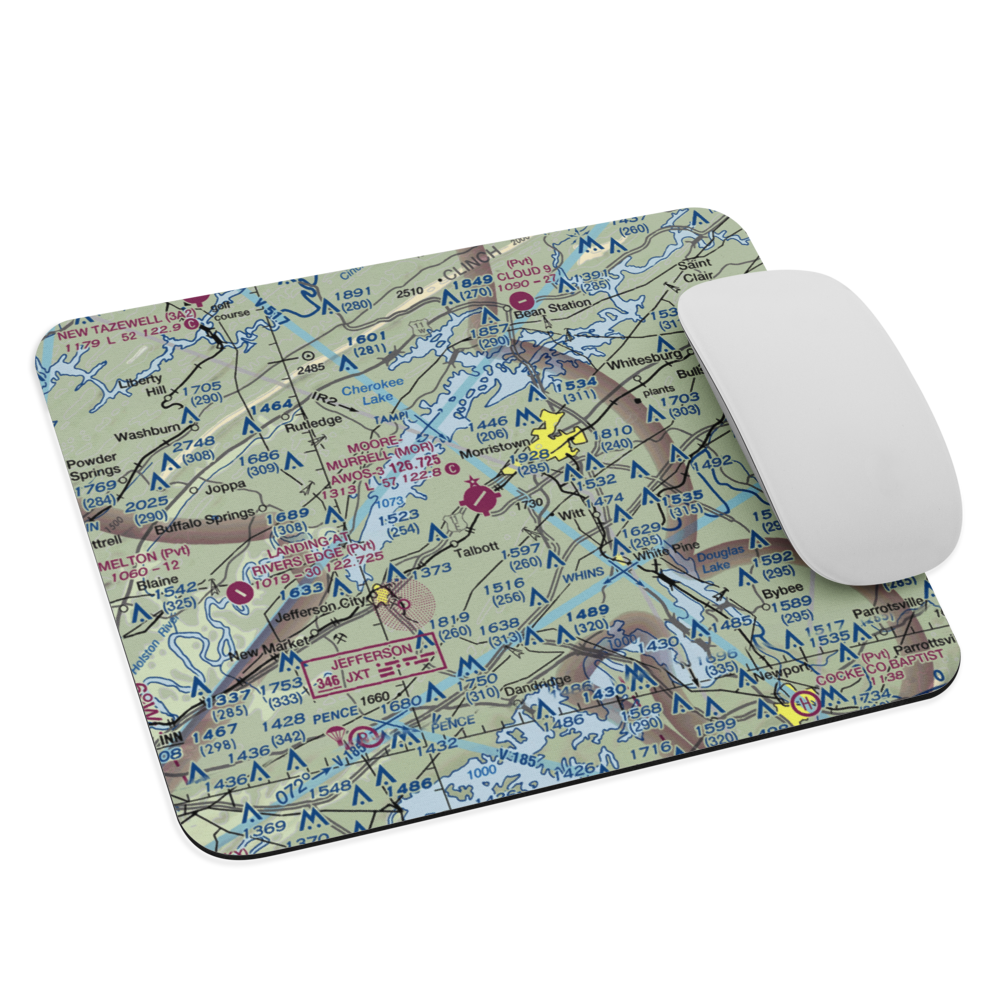 Moore Murrell Airport (MOR) VFR Sectional Mouse Pad 