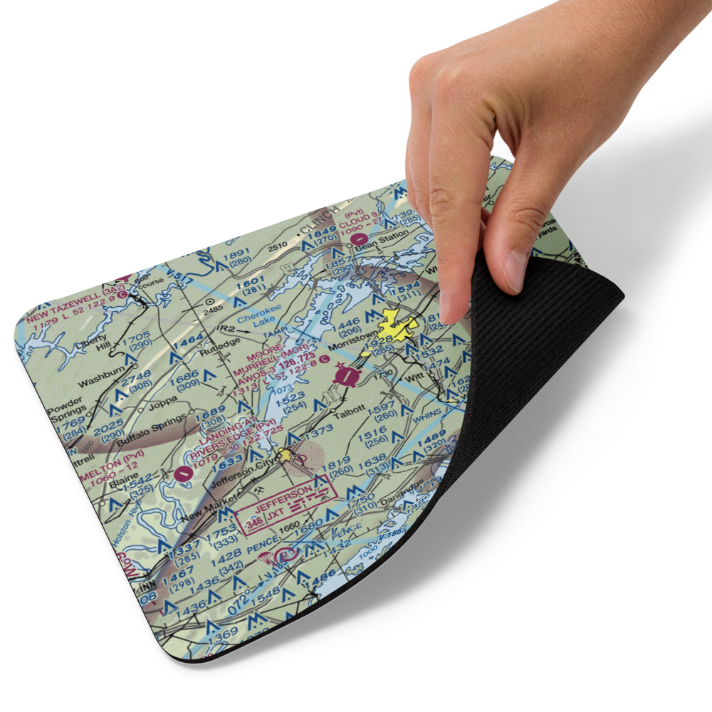 Moore Murrell Airport (MOR) VFR Sectional Mouse Pad 