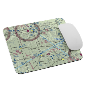 Moore Private Airport (0IA5) VFR Sectional Mouse Pad