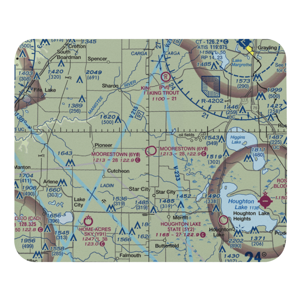 Moorestown Airpark (6Y0) VFR Sectional Mouse Pad 