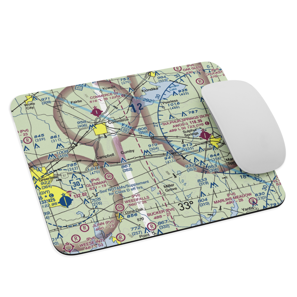 Morris Manor Airport (TA06) VFR Sectional Mouse Pad 