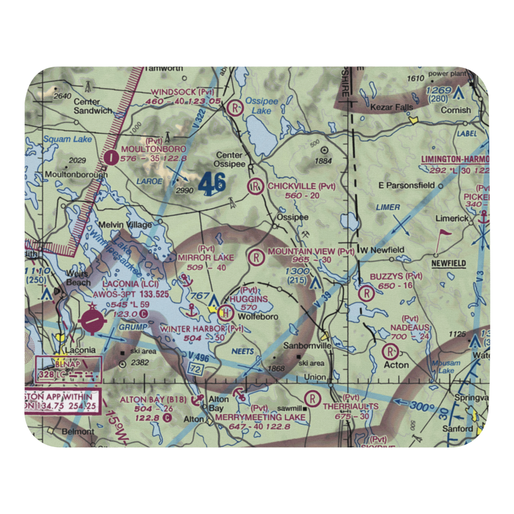 Mountain View Field (NH31) VFR Sectional Mouse Pad 