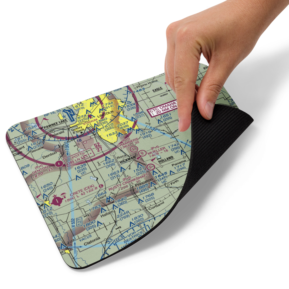 Mueller Field (NE79) VFR Sectional Mouse Pad 