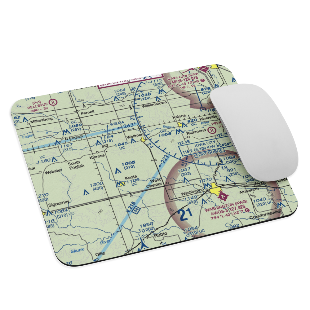 Murphy Field Private Airport (5IA7) VFR Sectional Mouse Pad 