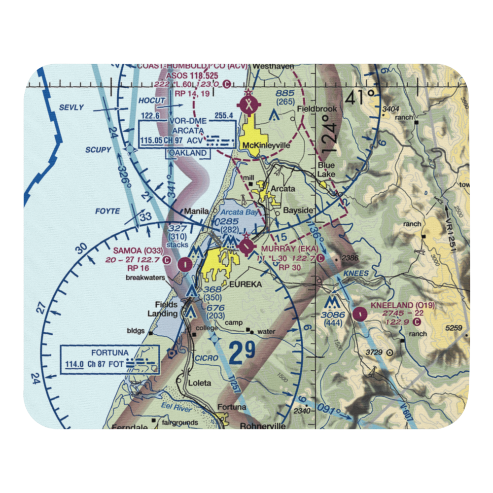 Murray Field (EKA) VFR Sectional Mouse Pad 