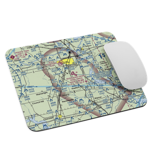 Muskogee-Davis Regional Airport (MKO) VFR Sectional Mouse Pad
