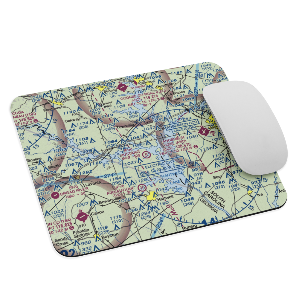 Mustang Field (0GA1) VFR Sectional Mouse Pad 