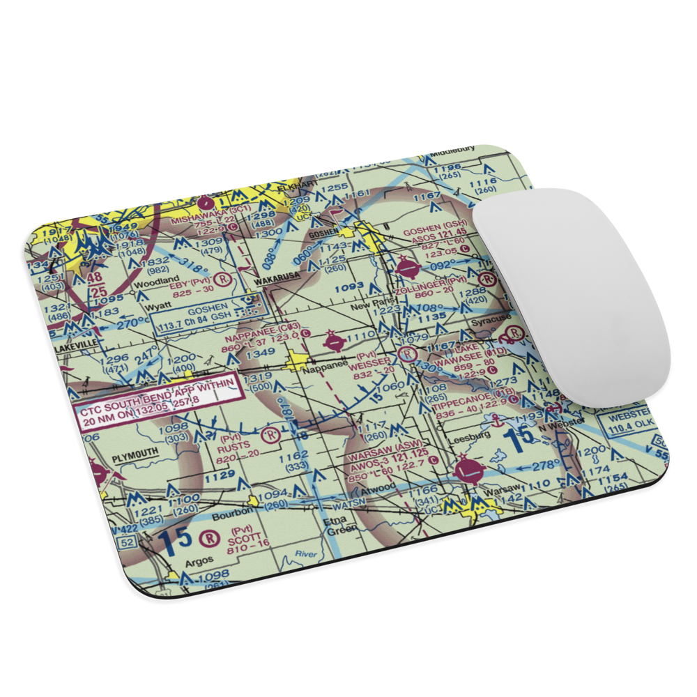 Nappanee Municipal Airport (C03) VFR Sectional Mouse Pad 