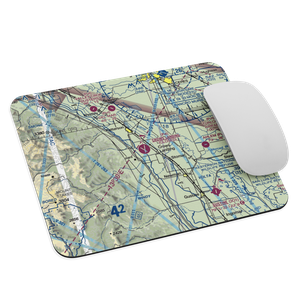 NASA Crows Landing Airport (NRC) VFR Sectional Mouse Pad