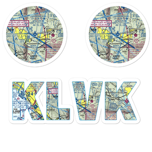Livermore Municipal Airport (LVK) VFR Sectional Sticker Pack