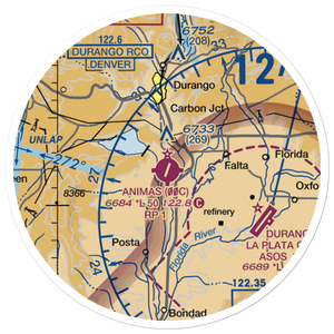 Animas Air Park (00C) VFR Sectional Sticker (20 mile)