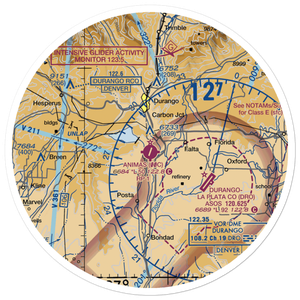 Animas Air Park (00C) VFR Sectional Sticker (30 mile)