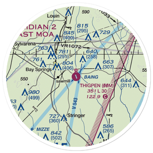 Thigpen Field (00M) VFR Sectional Sticker (20 mile)